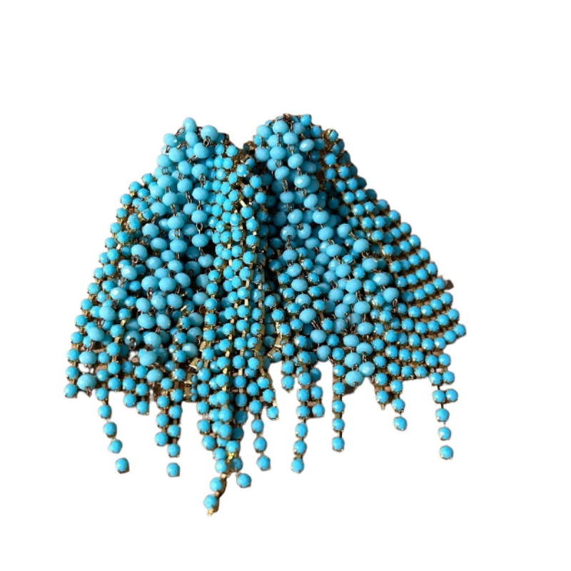 NIORI Fringe Turquoise Earrings